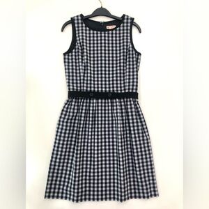 Brooks Brothers Navy and White Checkered Dress